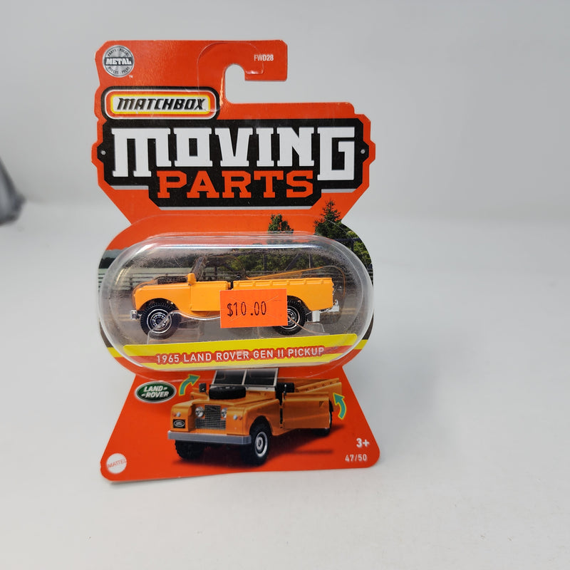 1965 Land Rover GEN II Pickup * ORANGE * Matchbox Moving Parts