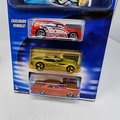 Blue Book 3 Car Pack * 2002 Hot Wheels