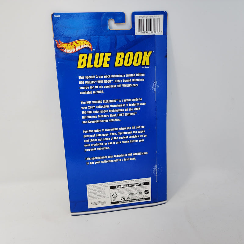 Blue Book 3 Car Pack * 2002 Hot Wheels