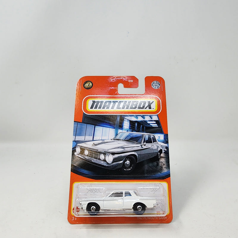 1962 Plymouth Savoy * White * Matchbox Basic