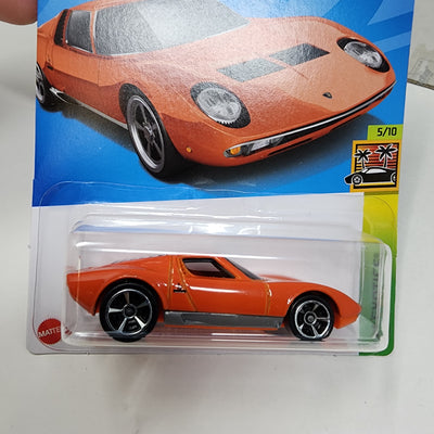 '71 Lamborghini Miura SV #202 * Orange * 2022 Hot Wheels