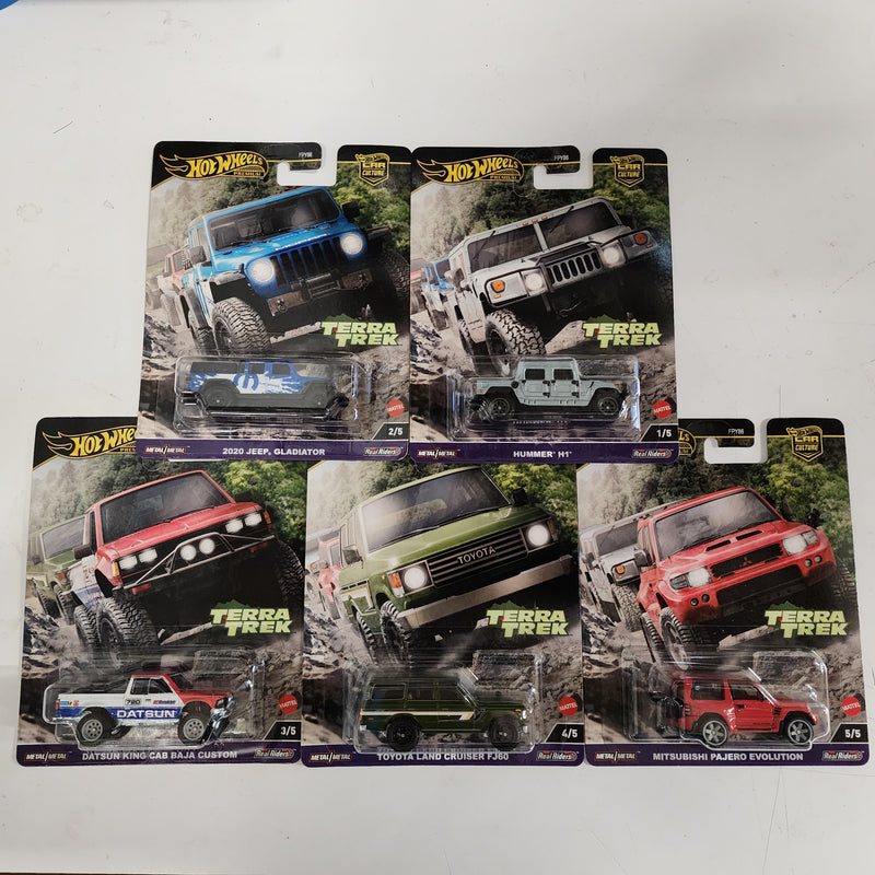 Complete 5 Car Set * 2024 Hot Wheels TERRA TREK Car Culture Case C