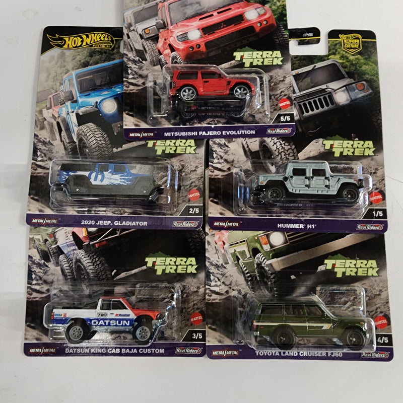 Complete 5 Car Set * 2024 Hot Wheels TERRA TREK Car Culture Case C