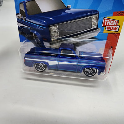 Short Card * '83 Chevy Silverado #249 * Blue * 2024 Hot Wheels Case Q