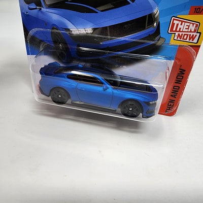 Short Card * Ford Mustang Dark Horse #250 * Blue * 2024 Hot Wheels Case Q