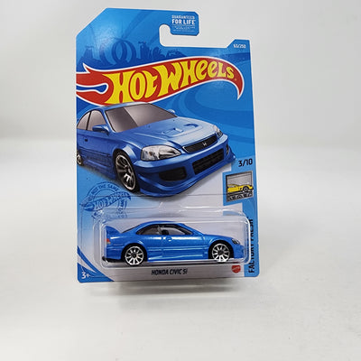 Honda Civic Si #63 * Blue * 2021 Hot Wheels