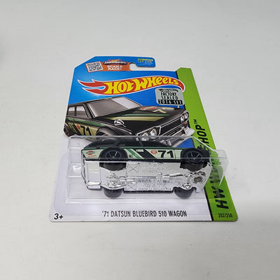 '71 Datsun Bluebird 510 Wagon #202 * Black Kmart * 2016 Hot Wheels w/ Factory Holo