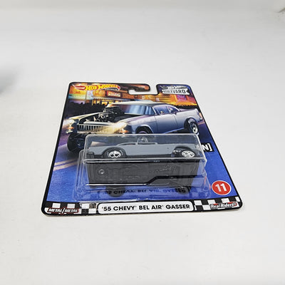 '55 Chevy Bel Air Gasser Grey * Hot Wheels Boulevard Series