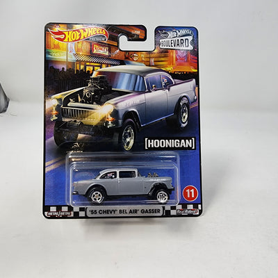 '55 Chevy Bel Air Gasser Grey * Hot Wheels Boulevard Series