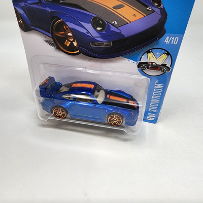 Porsche 993 GT2 #114 * BLUE * 2016 Hot Wheels