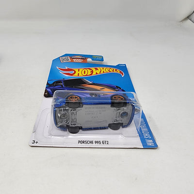 Porsche 993 GT2 #114 * BLUE * 2016 Hot Wheels