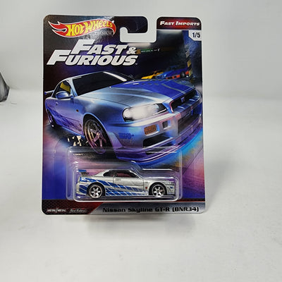 Nissan Skyline GT-R BNR34 * Hot Wheels Fast & Furious * Fast Imports