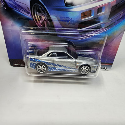 Nissan Skyline GT-R BNR34 * Hot Wheels Fast & Furious * Fast Imports