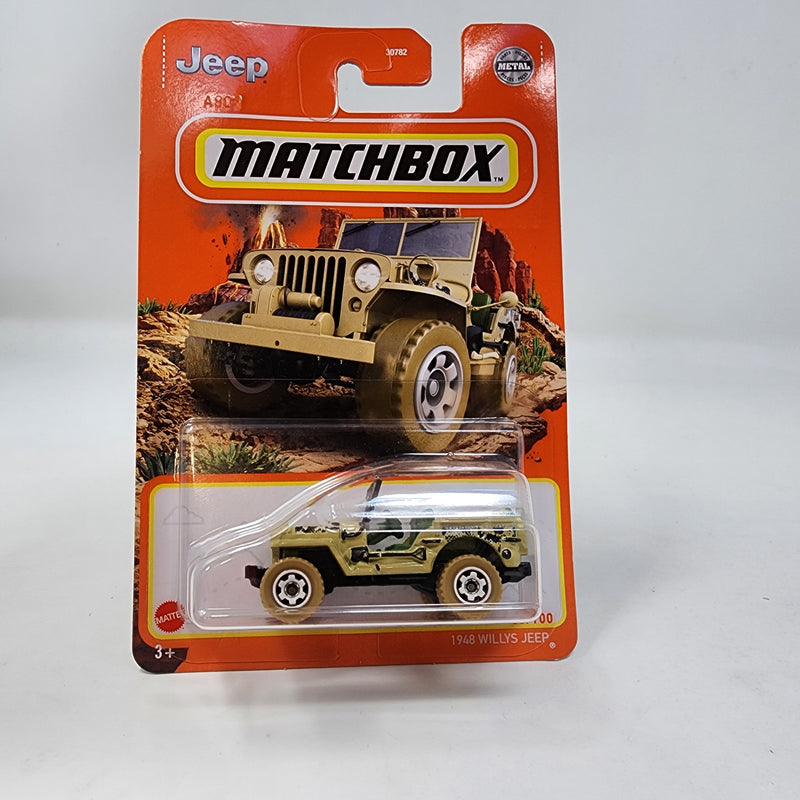 1948 Willys Jeep * TAN * Matchbox Basic