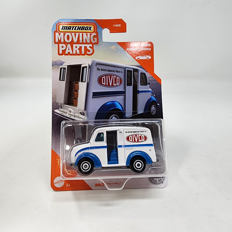 DIVCO Milk Truck * WHITE * Matchbox Moving Parts