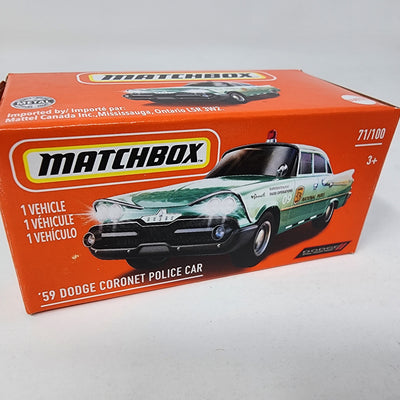 '59 Dodge Coronet Police National Parks #71 * Matchbox Power Grabs