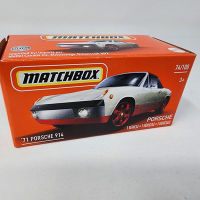 '71 Porsche 914 #74 * White * Matchbox Power Grabs