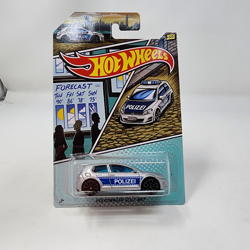 Volkswagen Golf MK7 * Silver * Hot Wheels Comics & Cops