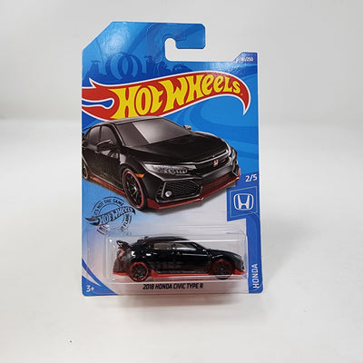 2018 Honda Civic Type R #81 * Black * 2018 Hot Wheels