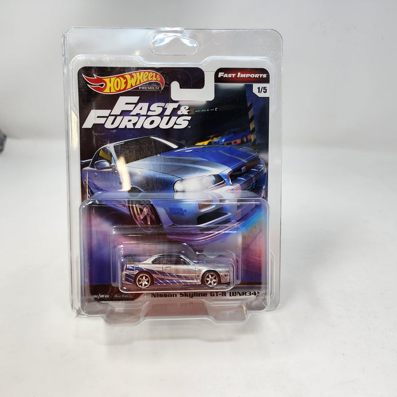 Nissan Skyline GT-R BNR34 * Hot Wheels Fast & Furious * Fast Imports