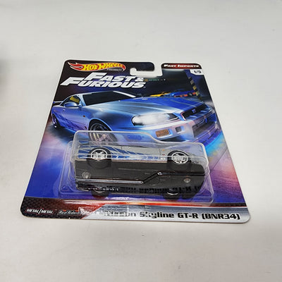 Nissan Skyline GT-R BNR34 * Hot Wheels Fast & Furious * Fast Imports