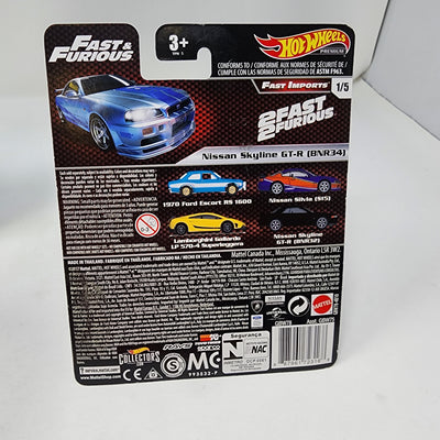 Nissan Skyline GT-R BNR34 * Hot Wheels Fast & Furious * Fast Imports