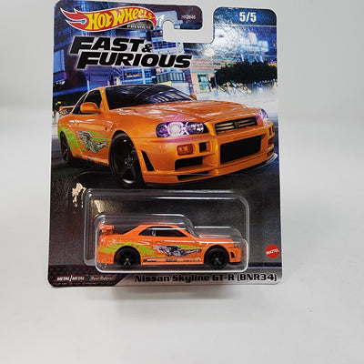 Nissan Skyline GT-R BNR34 * ORANGE * Hot Wheels Fast & Furious