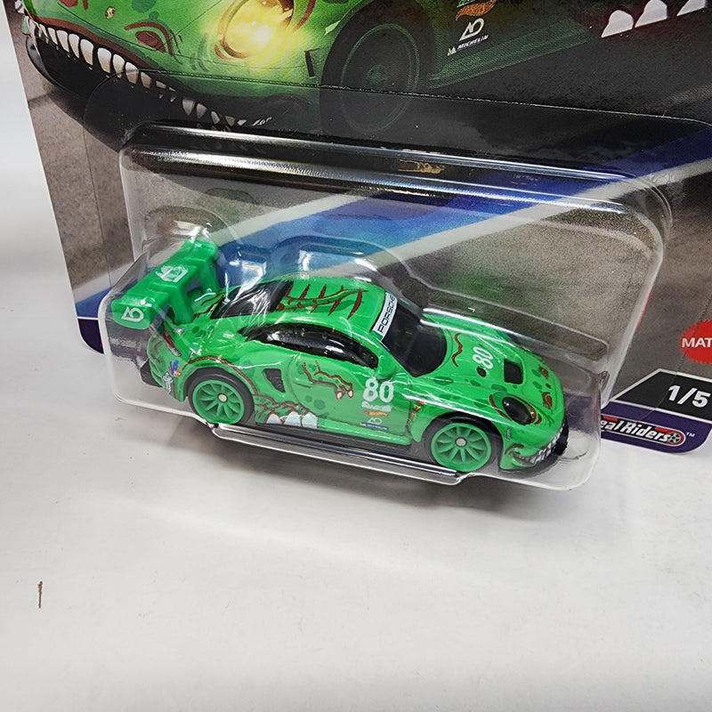 Porsche 911 GT3 R 992 * Green REXY * 2024 Hot Wheels RACE DAY Car Culture