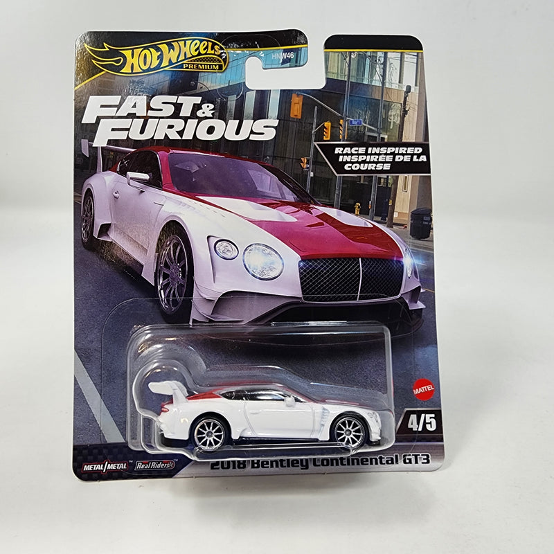 2018 Bentley Continental GT3 * 2024 Hot Wheels Premium Fast & Furious Case H