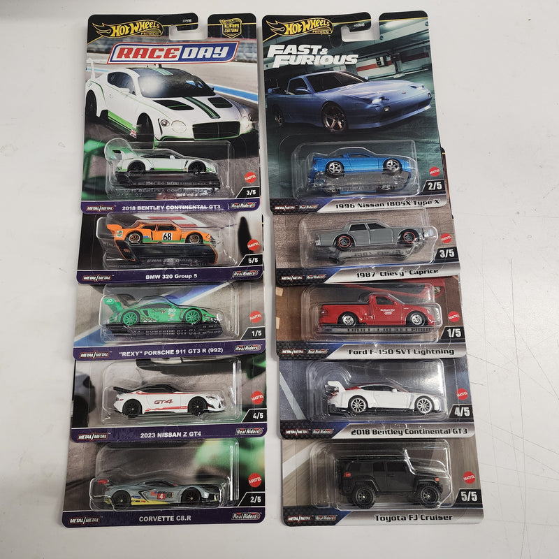 THE BUNDLE * Complete 5 Car Set of RACE DAY & Fast & Furious Case H * 2024 Hot Wheels