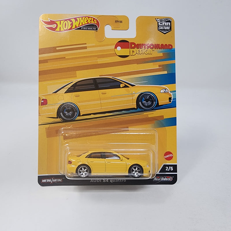 Audi S4 Quattro * Yellow * Hot Wheels Car Culture Deutschland Design