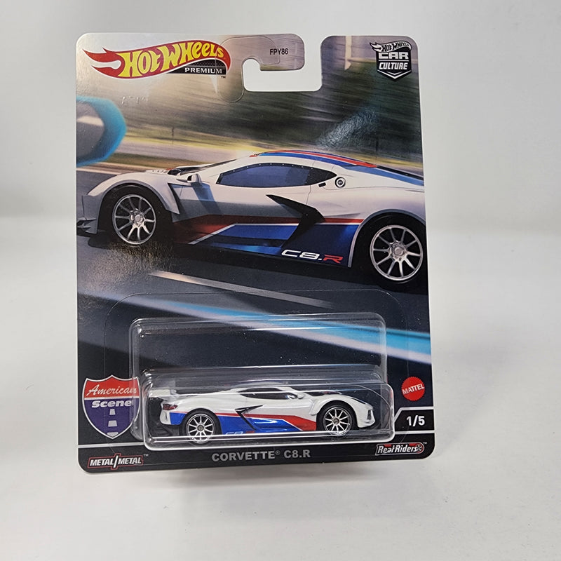 Corvette C8.R * White * Hot Wheels Car Culture American Scene