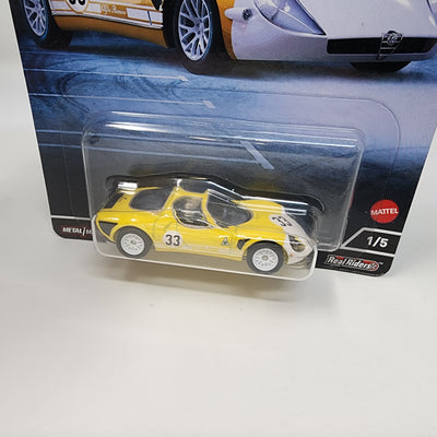 '69 Alfa Romeo 33 Stradale #1/5 * Hot Wheels Exotic Envy Car Culture YELLOW