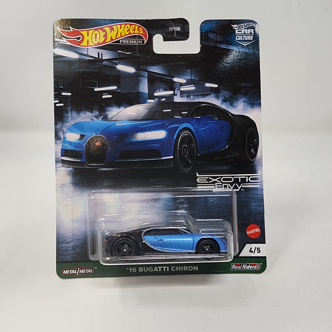 '16 Bugatti Chiron #4/5 Hot Wheels Exotic Envy Car Culture