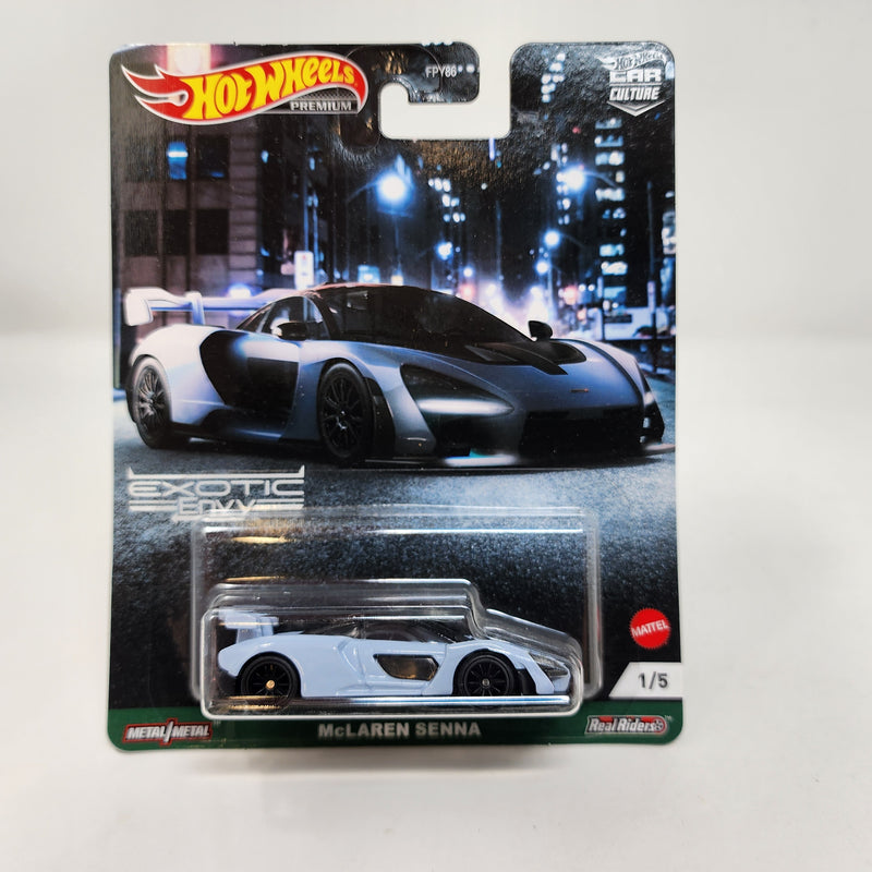 McLaren Senna 1/5 * Light Blue * Hot Wheels Exotic Envy Car Culture