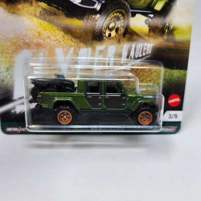 '20 Jeep Gladiator 3/5 * Green * Hot Wheels Car Culture Hyper Haulers