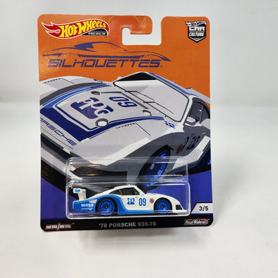 '78 Porsche 935-78 * White * Hot Wheels Car Culture Silhouettes