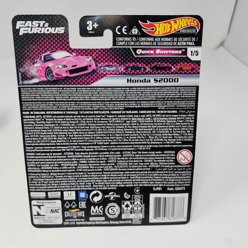 Honda S2000 * Hot Wheels Fast & Furious Quick Shifters