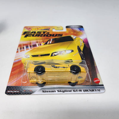 Nissan Skyline GT-R BCNR33 * Yellow * Hot Wheels Fast & Furious