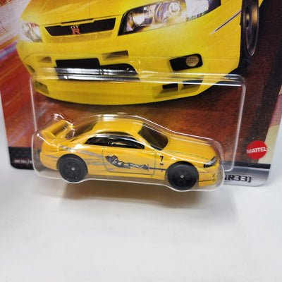 Nissan Skyline GT-R BCNR33 * Yellow * Hot Wheels Fast & Furious