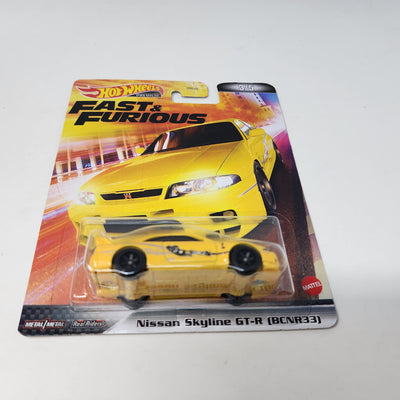 Nissan Skyline GT-R BCNR33 * Yellow * Hot Wheels Fast & Furious