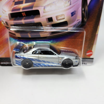 Nissan Skyline GT-R BNR34 * Silver * Hot Wheels Fast & Furious