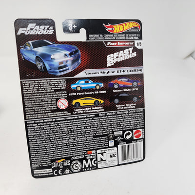 Nissan Skyline GT-R BNR34 * Hot Wheels Fast & Furious * Fast Imports