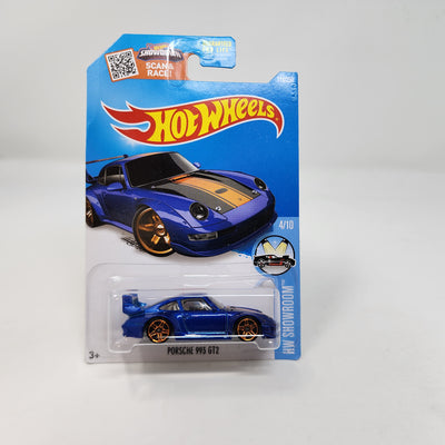 Porsche 993 GT2 #114 * BLUE * 2016 Hot Wheels