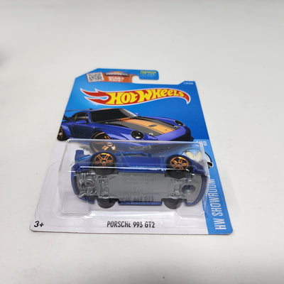 Porsche 993 GT2 #114 * BLUE * 2016 Hot Wheels