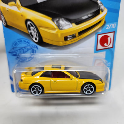 '98 Honda Prelude #125 * Yellow * 2021 Hot Wheels Basic