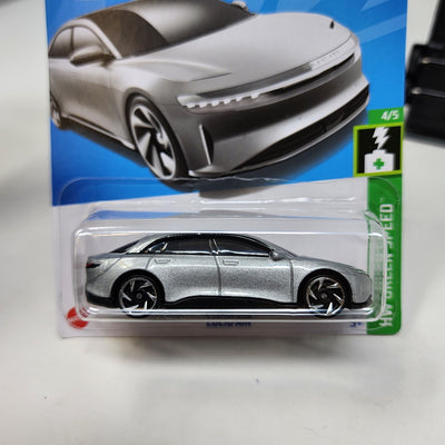 Lucid Air #147 * Silver * 2022 Hot Wheels Basic