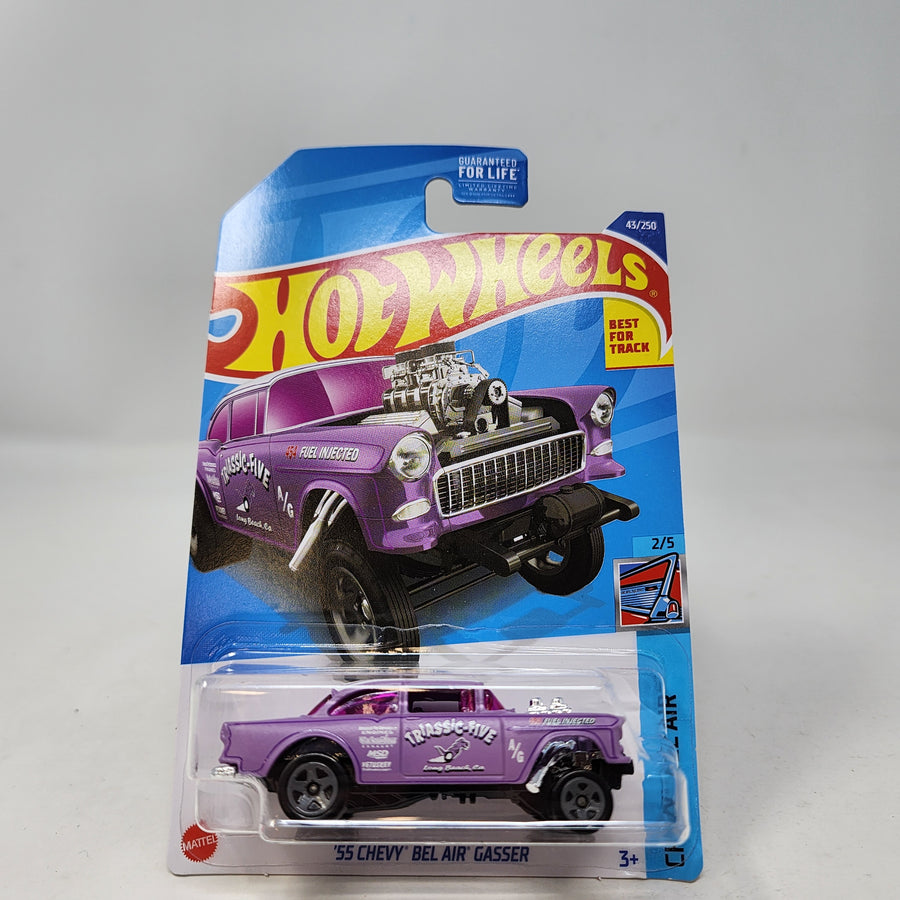 55 Chevy Bel Air Gasser #43 * Purple * 2022 Hot Wheels Basic