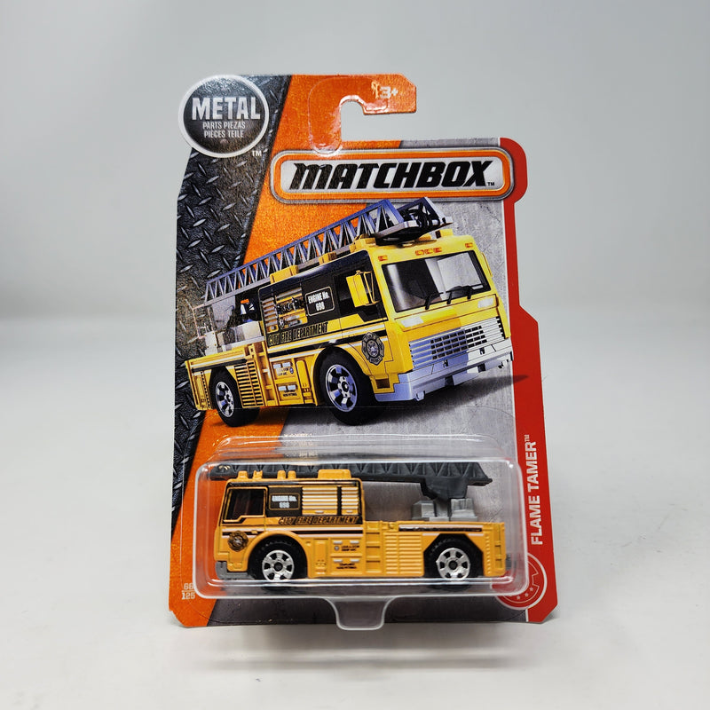 Flame Tammer Fire Engine * Yellow * Matchbox Basic