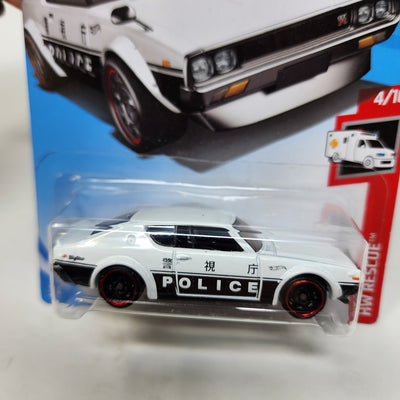 Nissan Skyline 2000 GT-R #160 * White/Black * 2019 Hot Wheels Basic